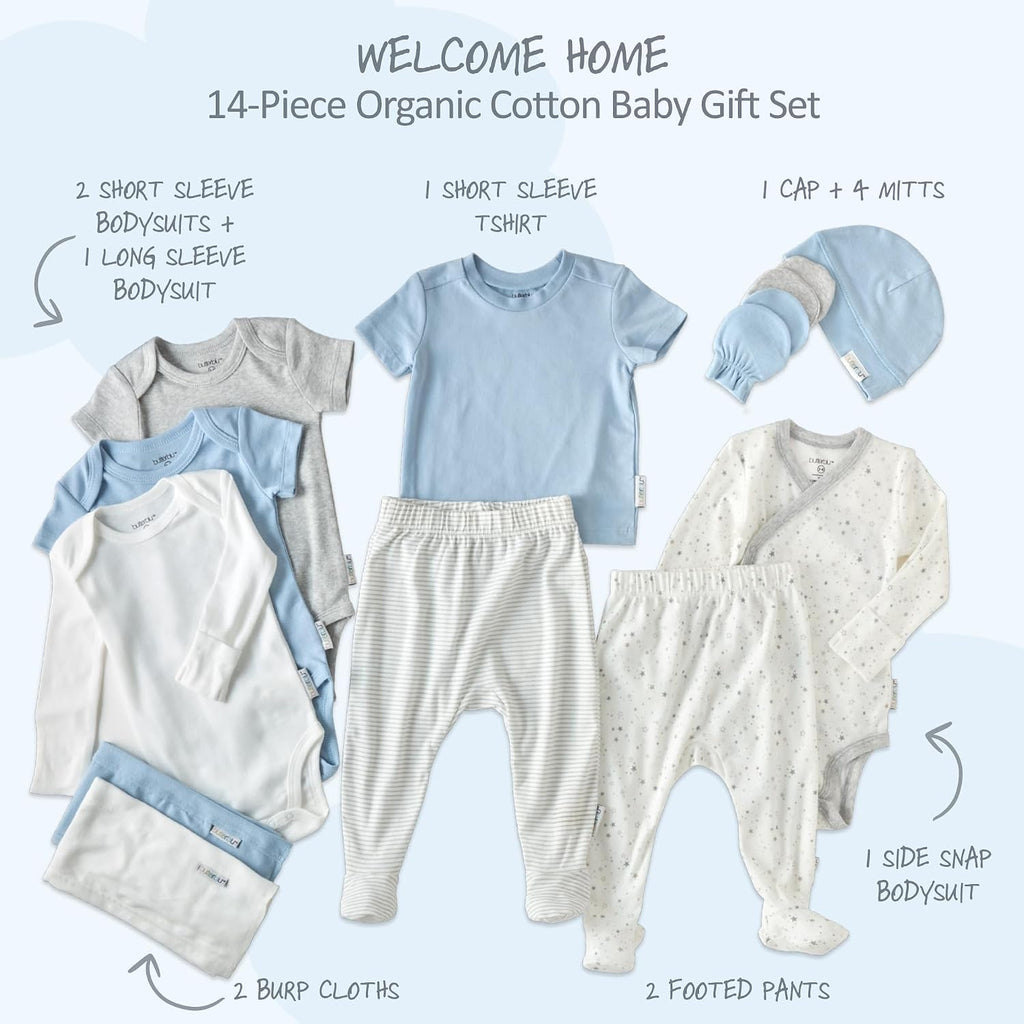 Welcome Home Piece Baby Gift Set 100% Organic Cotton in Box