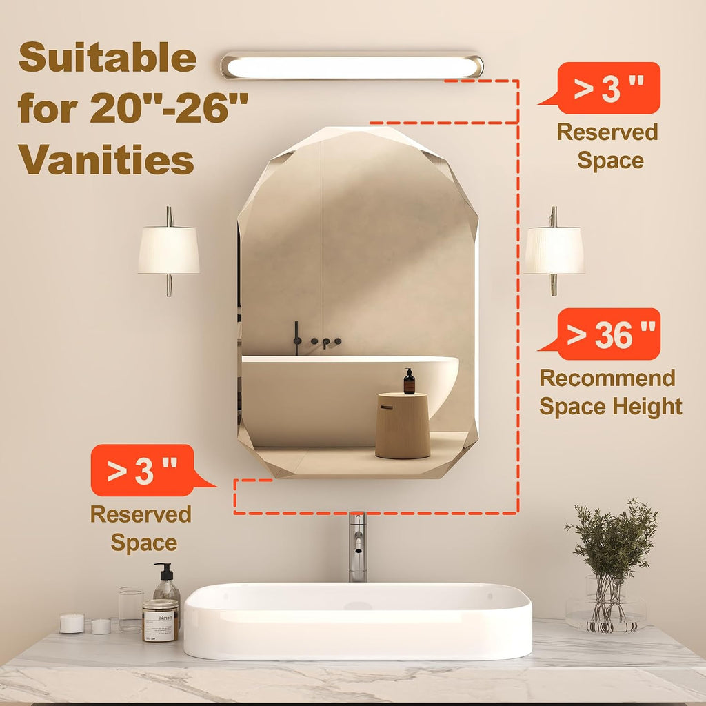 Luxury Diamond Frameless Medicine Cabinets , 30x21 Inch | Modern Bathroom Medicine Cabinet, Recessed medicine cabinet