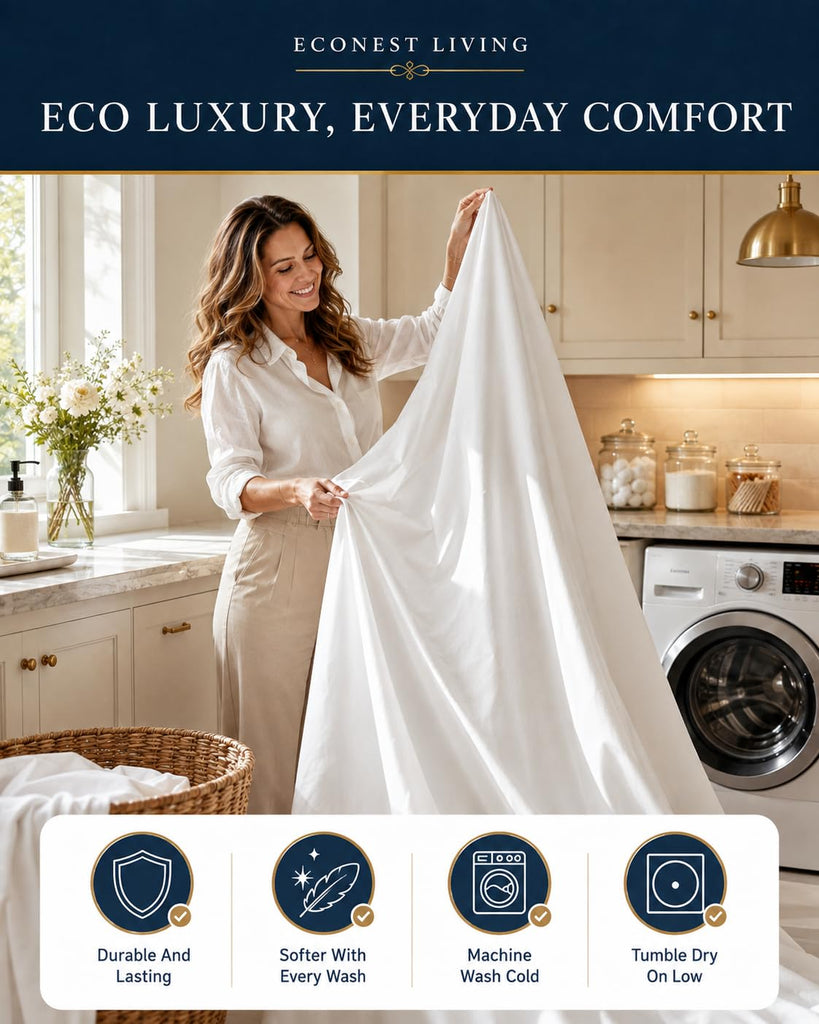 100% Egyptian Cotton 4-pcs King Size Sheet, Sateen, Navy-Blue Damask Stripe