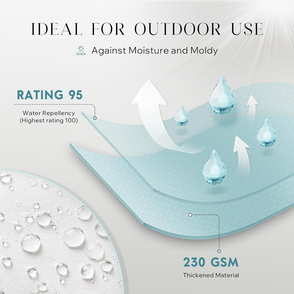 Outdoor Pillows Waterproof 18x18 Outdoor Pillow Inserts 2 Pack - Set of 2