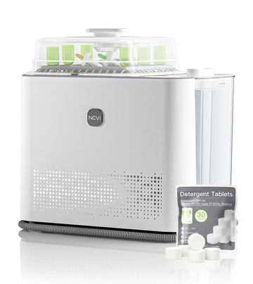 Large Baby Bottle Washer, Sterilizer and Dryer, Holds 6 Bottles