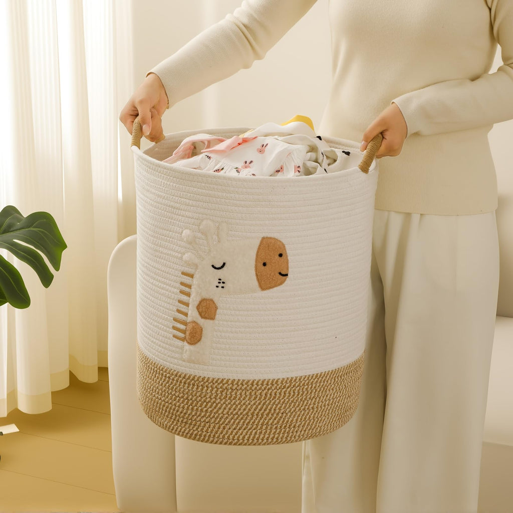 51L Baby Hamper Giraffe Laundry Basket Stuffed Animal Storage