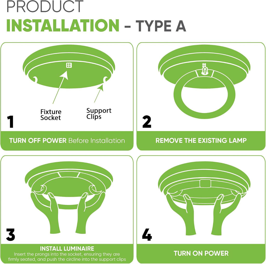 16 inch T9 Circline Type A Plug & Play LED Lamp, Cool White (4100K) Direct Replacement for 40W FC16T9/CW, FCL40