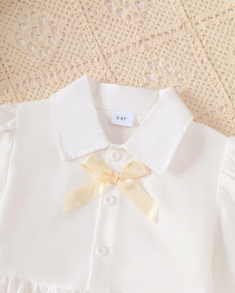 Girl Clothes Toddler White Fall Dresses Outfit For Girls Old