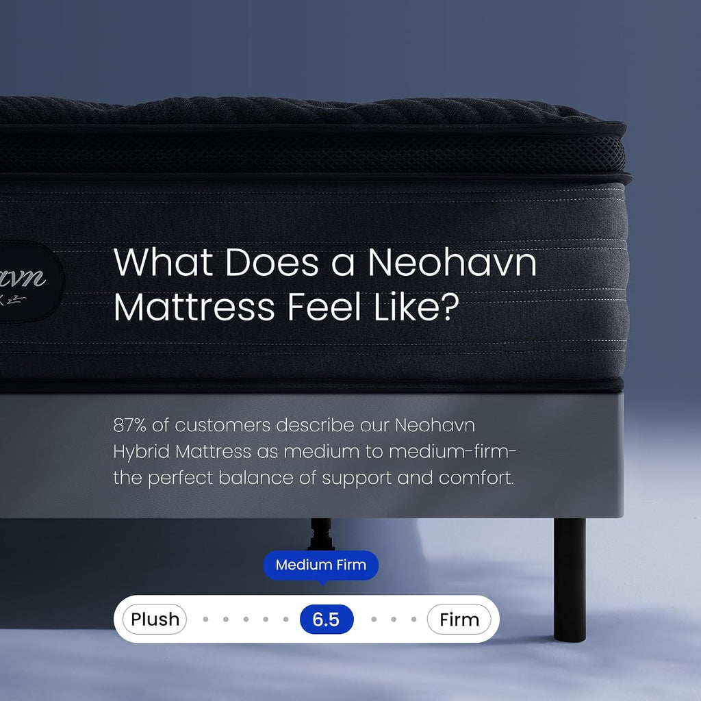 Full Size Mattress, 12 Inch Cooling Gel Memory Foam - Medium Firm Hybrid Mattress in a Box, Fiberglass-Free, Soft