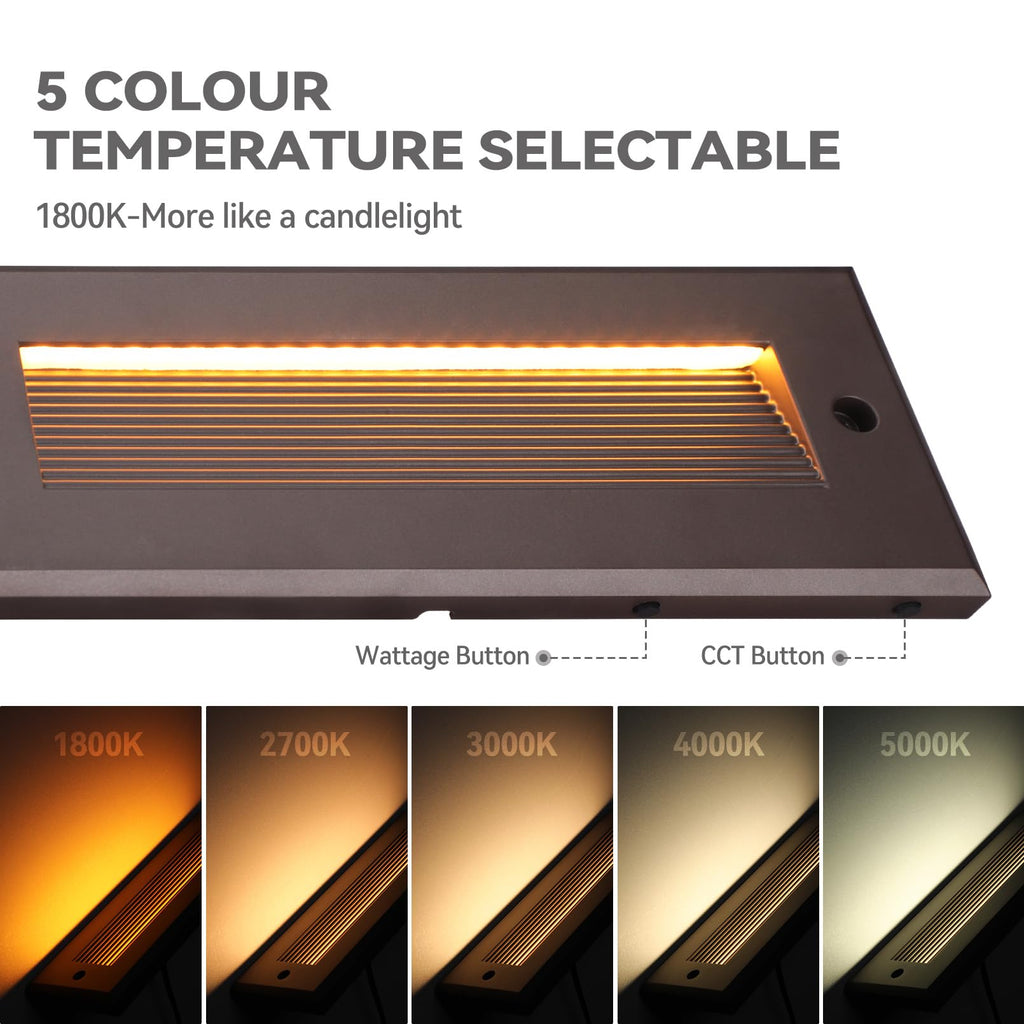 Dimmable 9 Inch 5CCT Low Voltage LED Step Lights