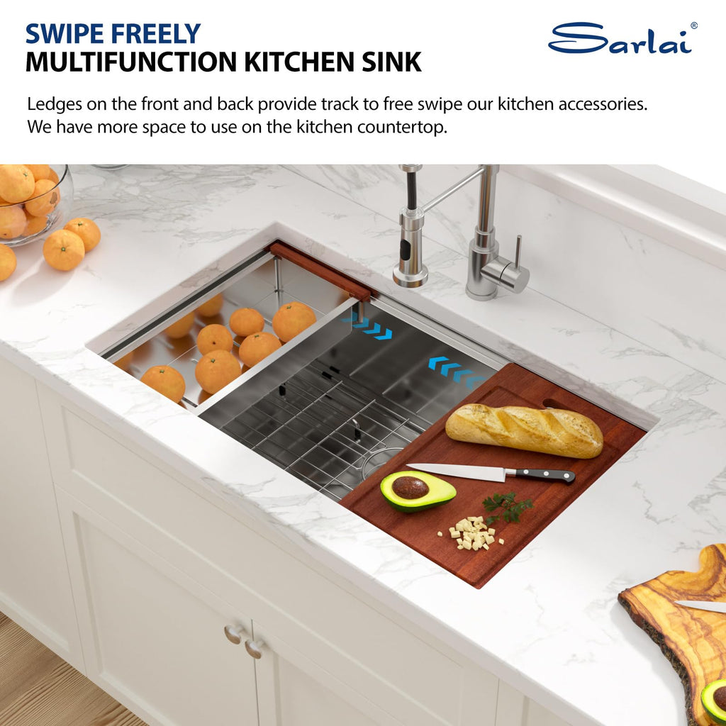 33 Kitchen Sink Undermount 33 x 19 Inch Undermount Sink Workstation