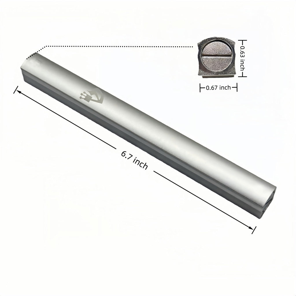 3-Pack Aluminum Mezuzah Case for Door, Waterproof Scroll Holder, Silver