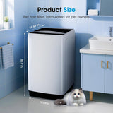 15.7lbs Portable Washing Machine, Full-Automatic Portable Washer with 10 Wash Cycles, Top Load Clothes Washer with