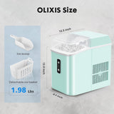 Nugget Ice Maker Countertop, Portable Ice Machine with 1.7L Water Tank, 26LBS/24H Fast Production, Auto-Cleaning &