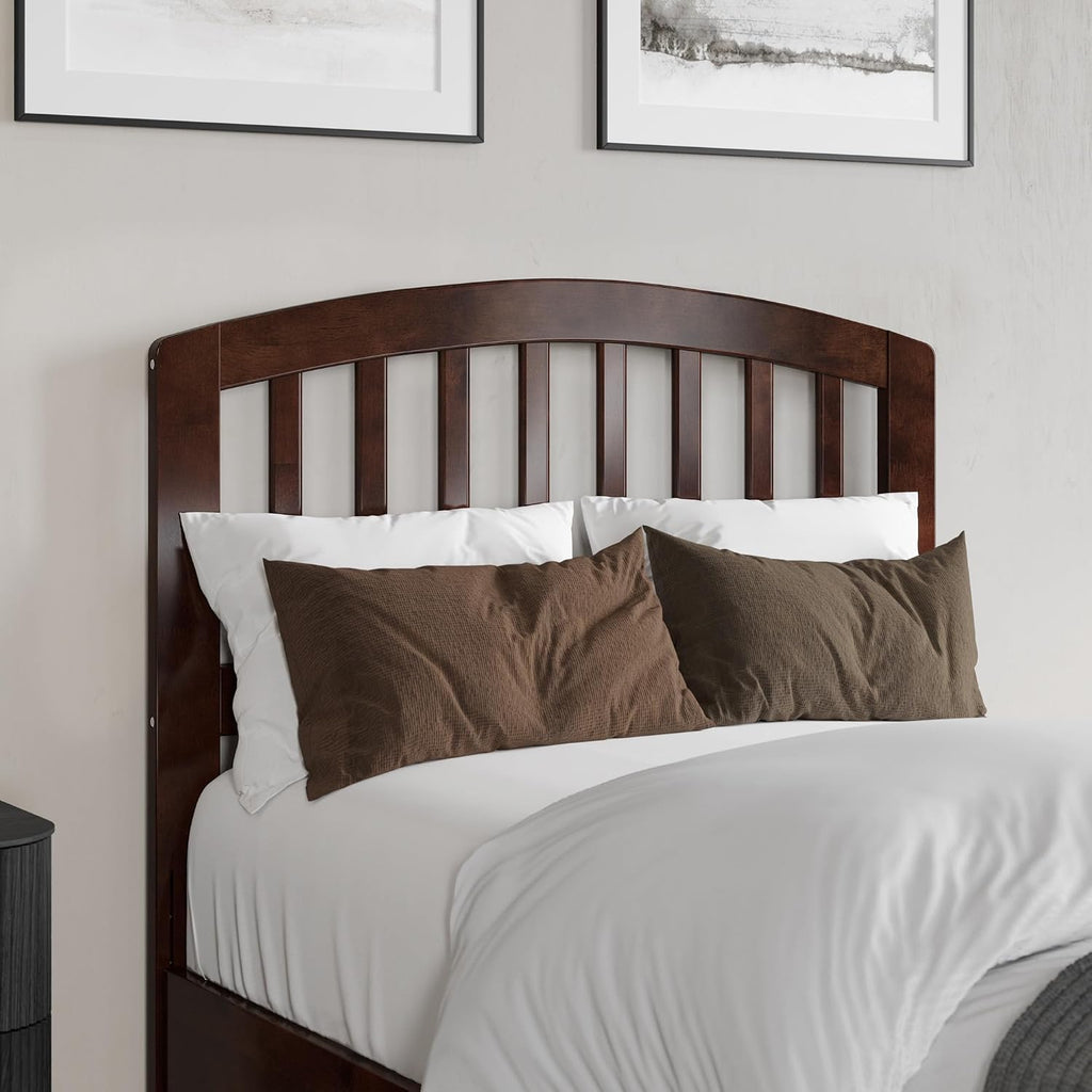 Quincy Twin XL Solid Wood Low Profile Platform Bed, Walnut