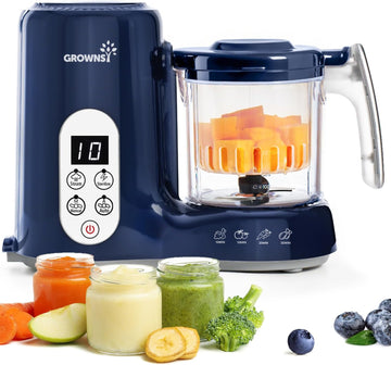 Baby Food Maker, Steam & Blend Baby Food Processor, Dark Blue