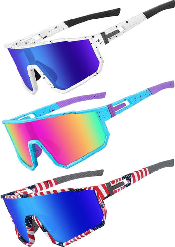 Youth Baseball Sunglasses, Kids Polarized Sports Sunglasses,UV400 Protection Glasses for Boys Girls Softball Cycling