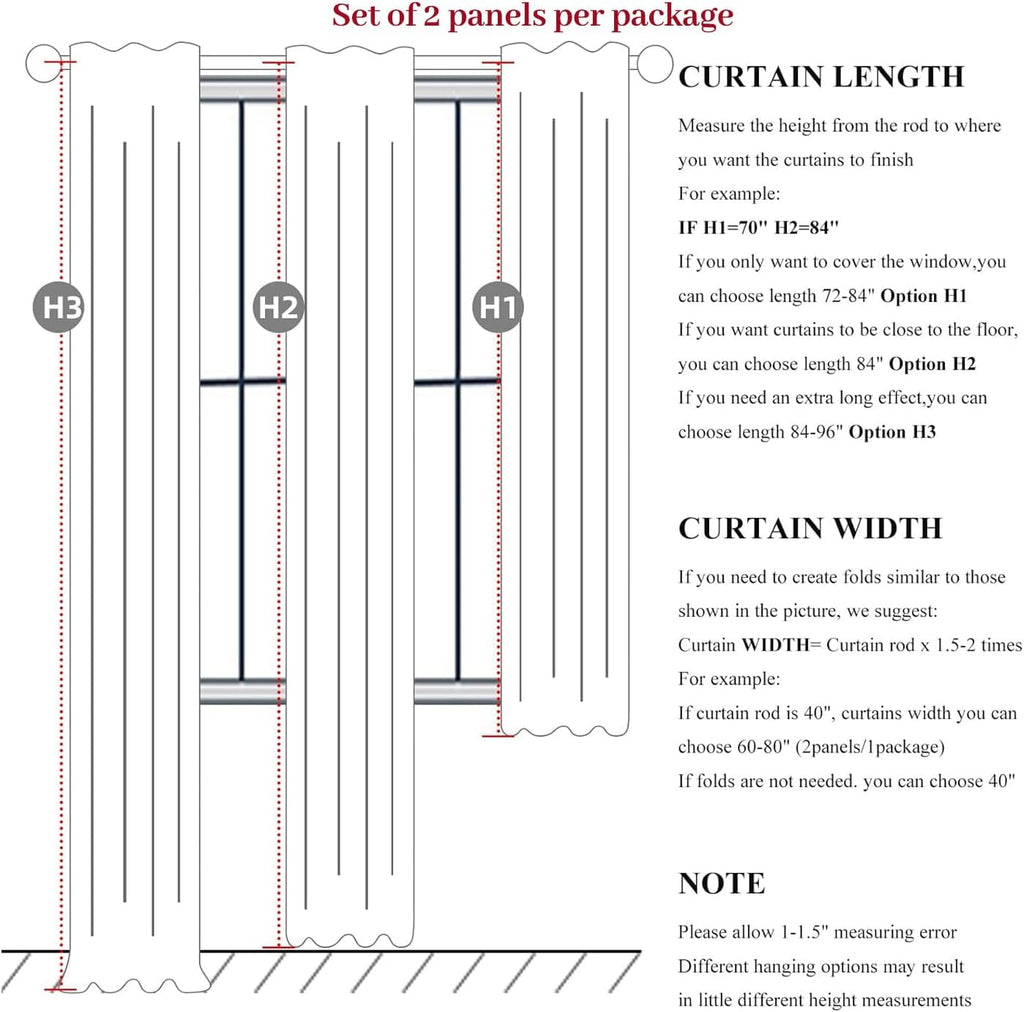 Pinch Pleated 92 Inch Curtains Blackout for Bedroom 2 Panels Set, Natural Linen Farmhouse Viral for 92-93 Inches