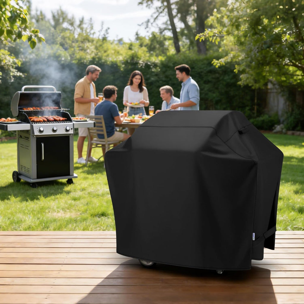 Grill Cover 55 Inch, Outdoor Heavy Duty Waterproof Barbecue Gas Cover, UV & Fade Resistant, All Weather Protection