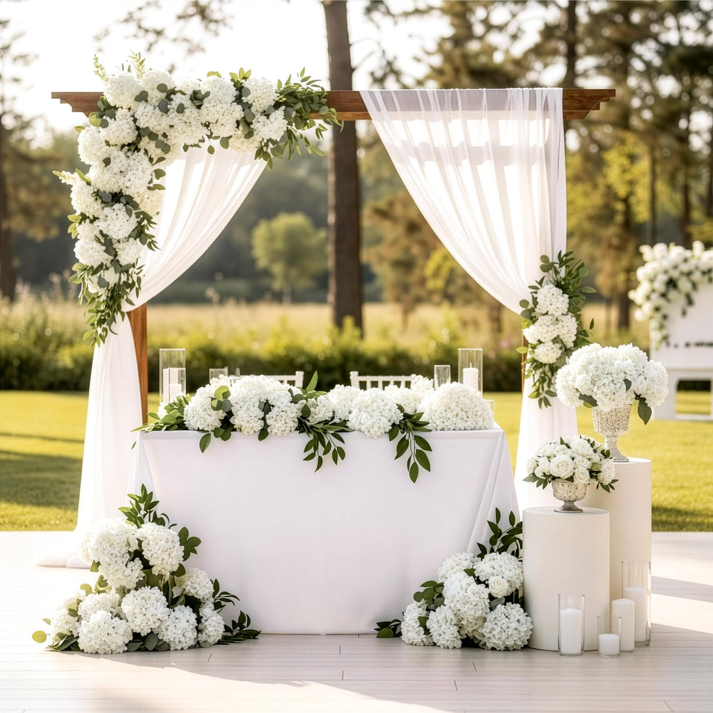 64Pcs Artificial Bulk, Silk White Hydrangeas