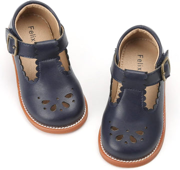 Toddler Little Girl Mary Jane Dress Shoes - Ballet Flats for Girl Party School Shoes