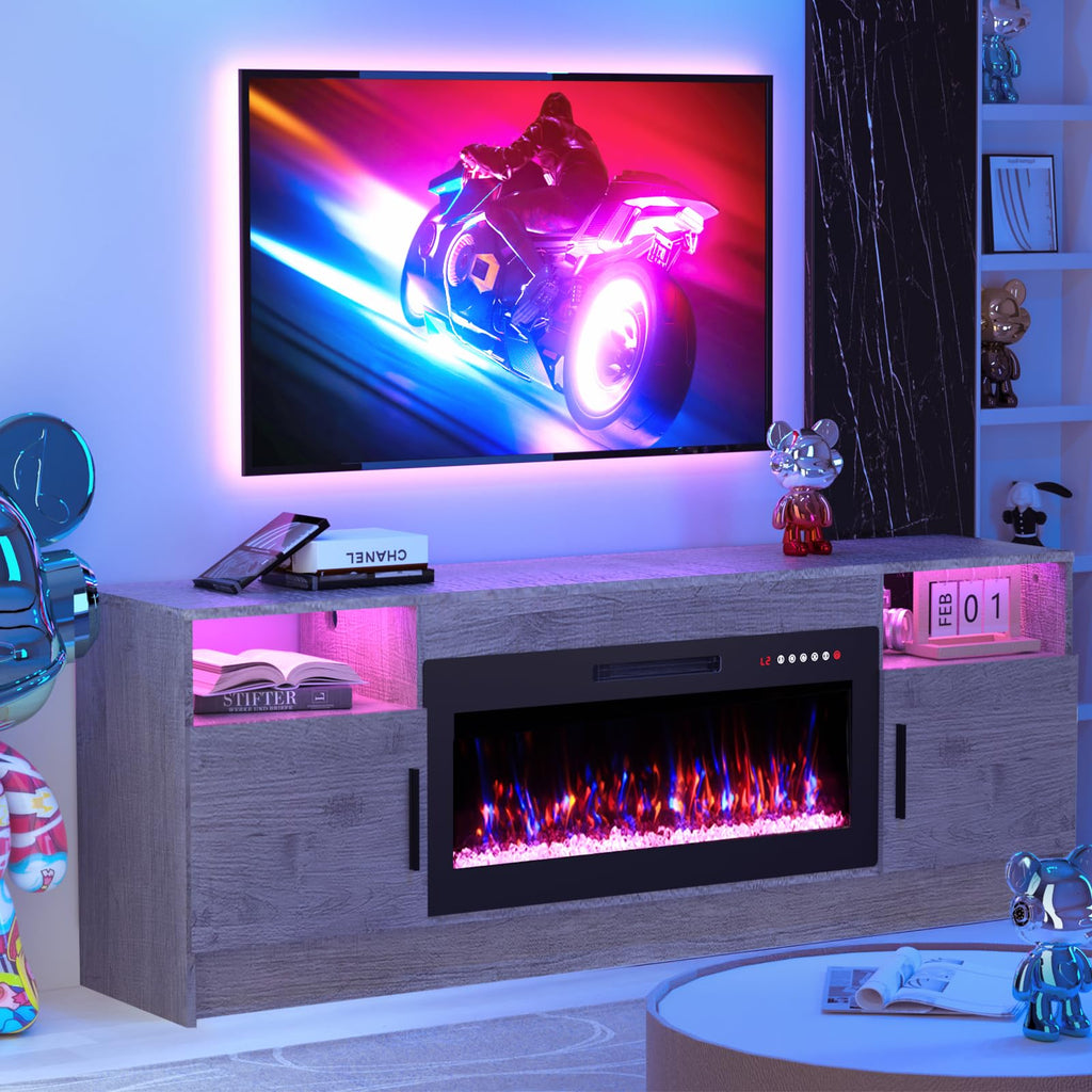 Grey Electric, Led Lights & Storage Cabinet