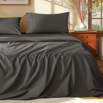 100% Egyptian Long-Staple Cotton California King Sheets 4 Piece