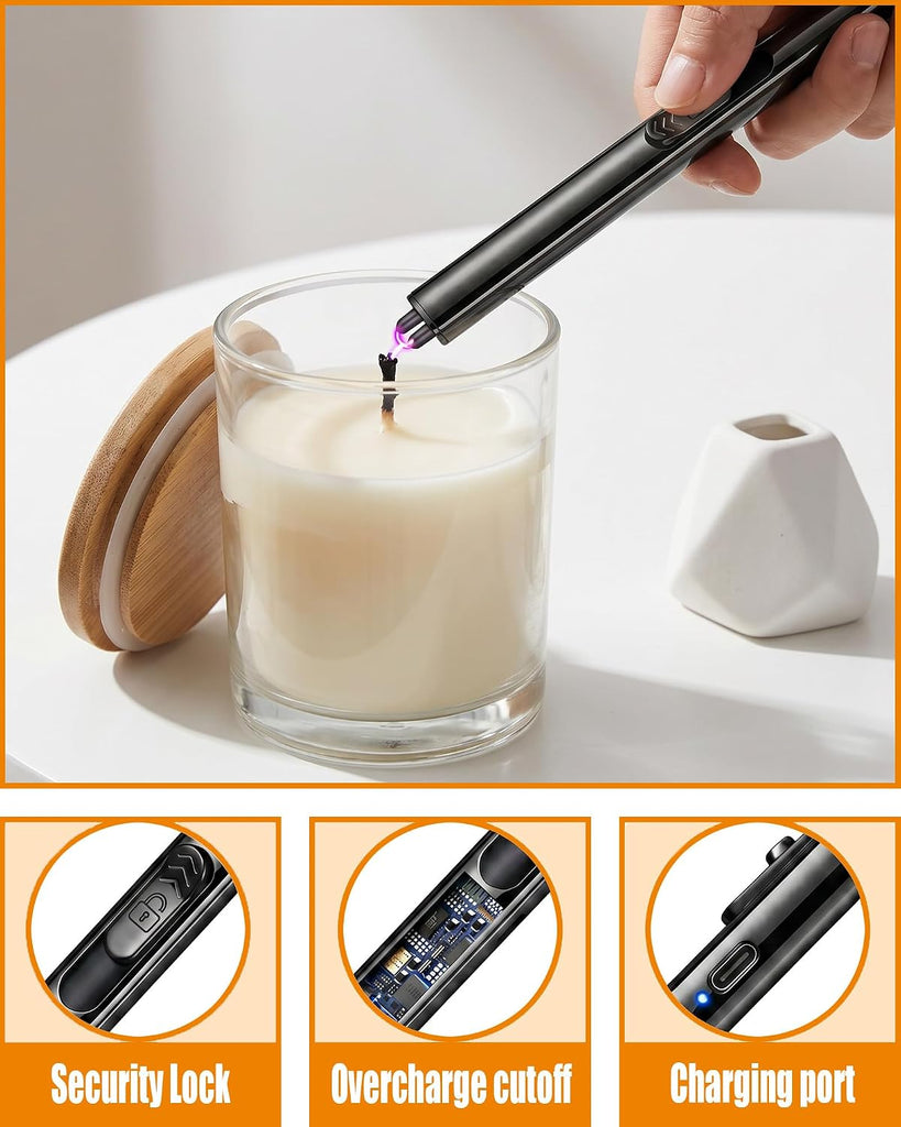 5 in 1 Candle Accessory Set, Matte Black