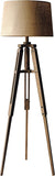 Creative Co-Op Tripod Style Wood Floor Lamp with Drum Shade