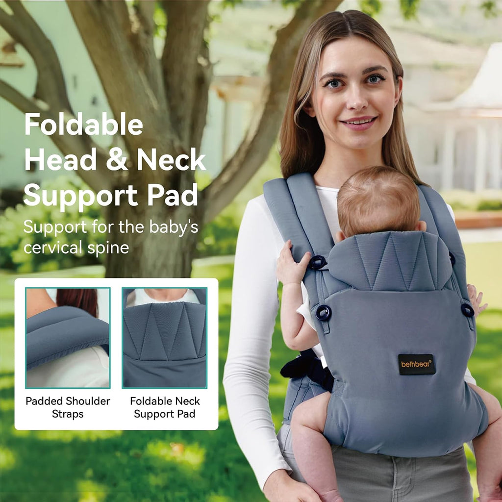 Carrier Newborn to Toddler, 7-45 lbs with Natural Material, Ergonomic Design,Versatile and Adjustable,Hands Free