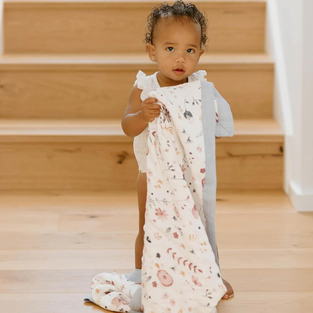 Unicorn Deluxe Muslin Quilt | 100% Rayon Muslin from Bamboo | Babies and Toddlers | Small 30 x 40