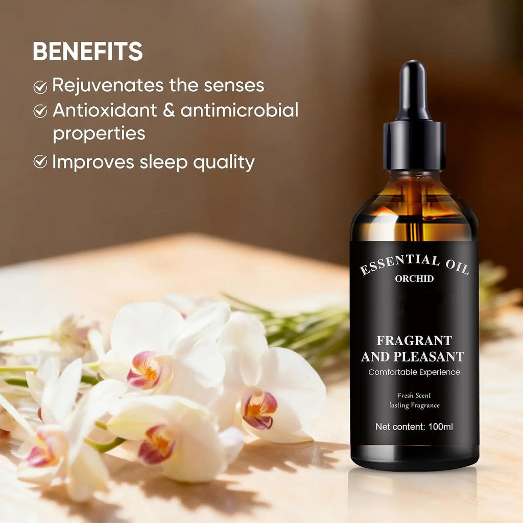 Orchid Fragrance Oil 100ml, Multi-Use Scent for Diffuser & DIY Candle Soap