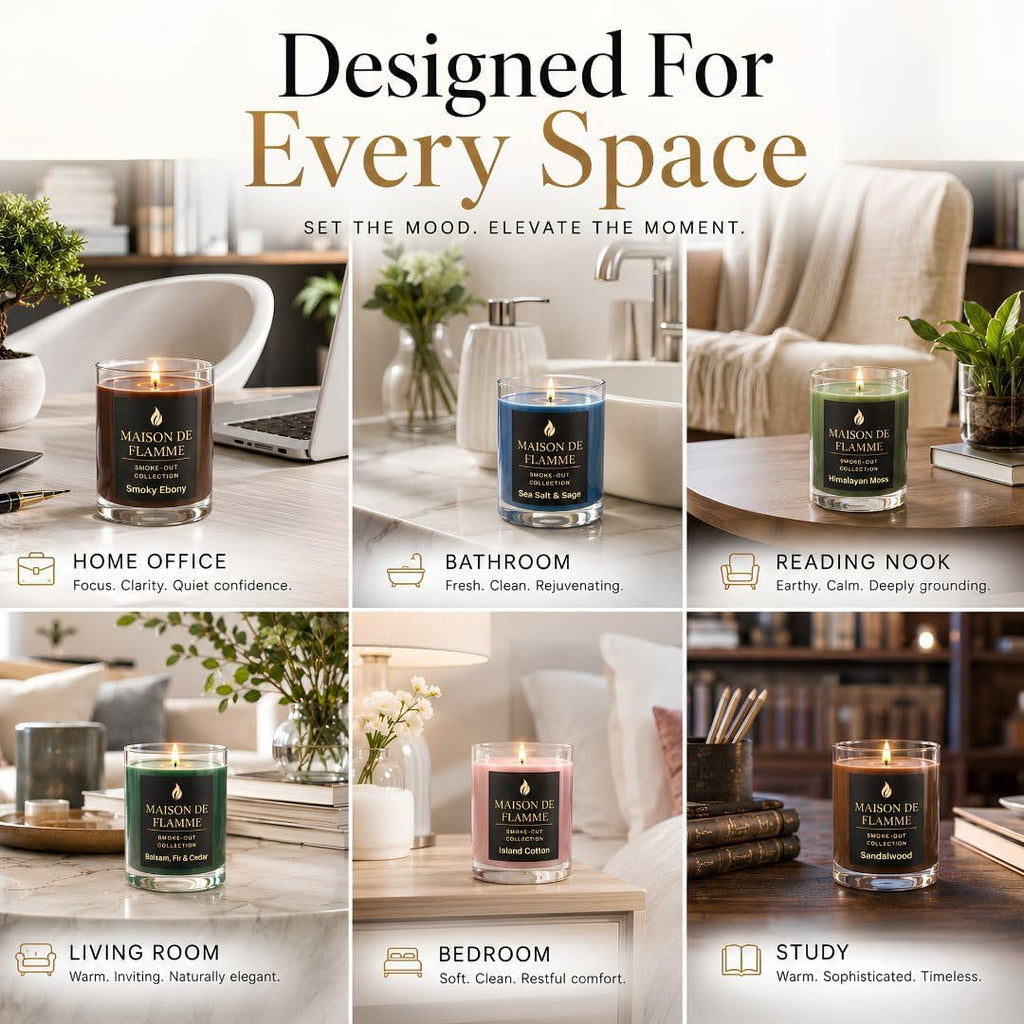Scented Candles Gift Set for Women and Men, 6 Pack Soy Candles - Set of 6