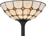 Castillo 72" High Black Torchiere Floor Lamp