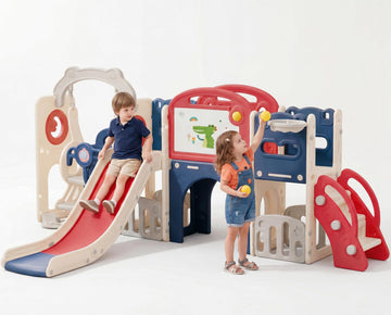 Lovegirls 12-in-1 Toddler Outdoor Playset with Swing Set