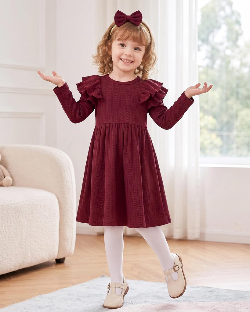 Toddler Girls Dress Little Kids Fall Winter Clothes