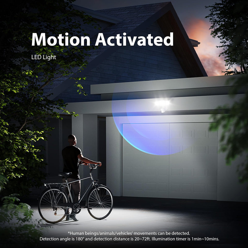 LED Motion Sensor Outdoor Lights, Dusk to Dawn Flood Light Outdoor Motion Sensor, Hardwired Security Lights