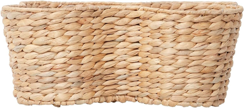 Water Hyacinth Dog Toy Basket, Bone Shaped Dog Toy Storage Basket, Pet Toys Organizer Bin, Handmade 16" x 13" x 7"