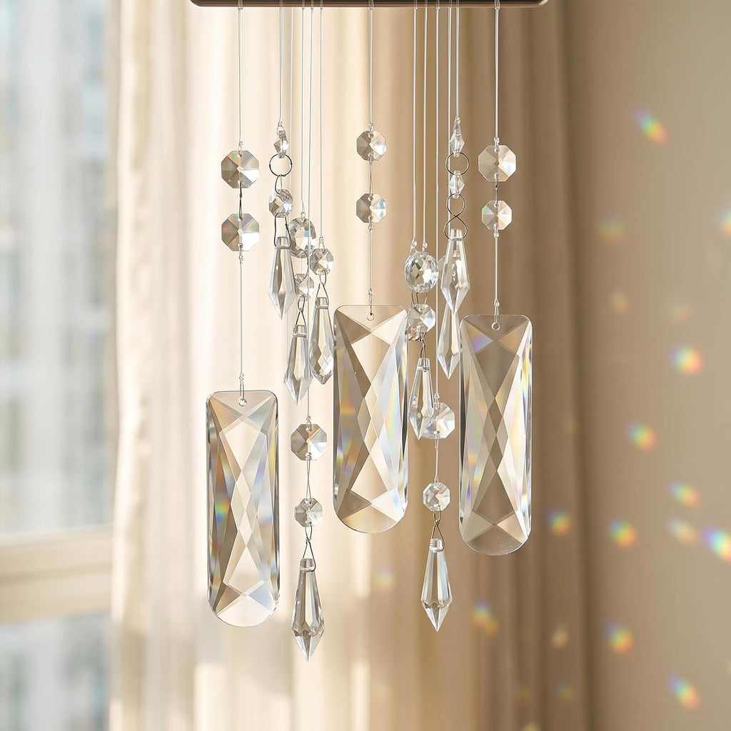 Clear Crystal Prisms with 2 Holes, 2"x1.2" K9 Crystal Chandelier Replacement Parts