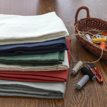 100% Linen Fabric by the Yard - 78" Wide Natural Breathable Linen Cloth for DIY, Embroidery, Sewing, Clothing, Bags