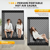 Smartamk Upgrade Portable Hot Air Sauna, 1 or 2 Person Home Sauna, 1500W & 149°F Dry Sauna Box