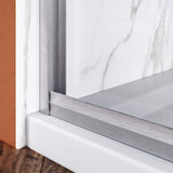 Showers 46.5 in.- 48 in. W x 72 in. H, Semi-Frameless 2 Bypass Sliding Shower Doors