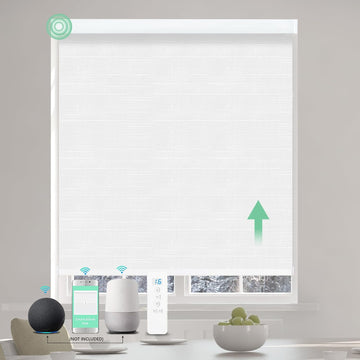 Motorized Roller Shades with Remote, Built-in Rechargeable Smart Motorized Blinds, Automatic Electric Blinds