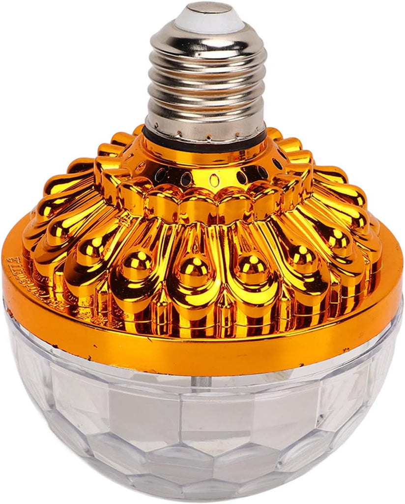 E27 Rotating RGB LED Light Bulb 6W with 8.2ft Plug Wire - Transform Your Party Atmosphere with Automatic Color