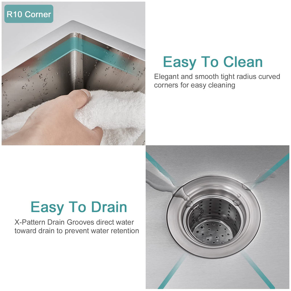Small Drop in - 15"×15" Single Bowl Undermount Sink