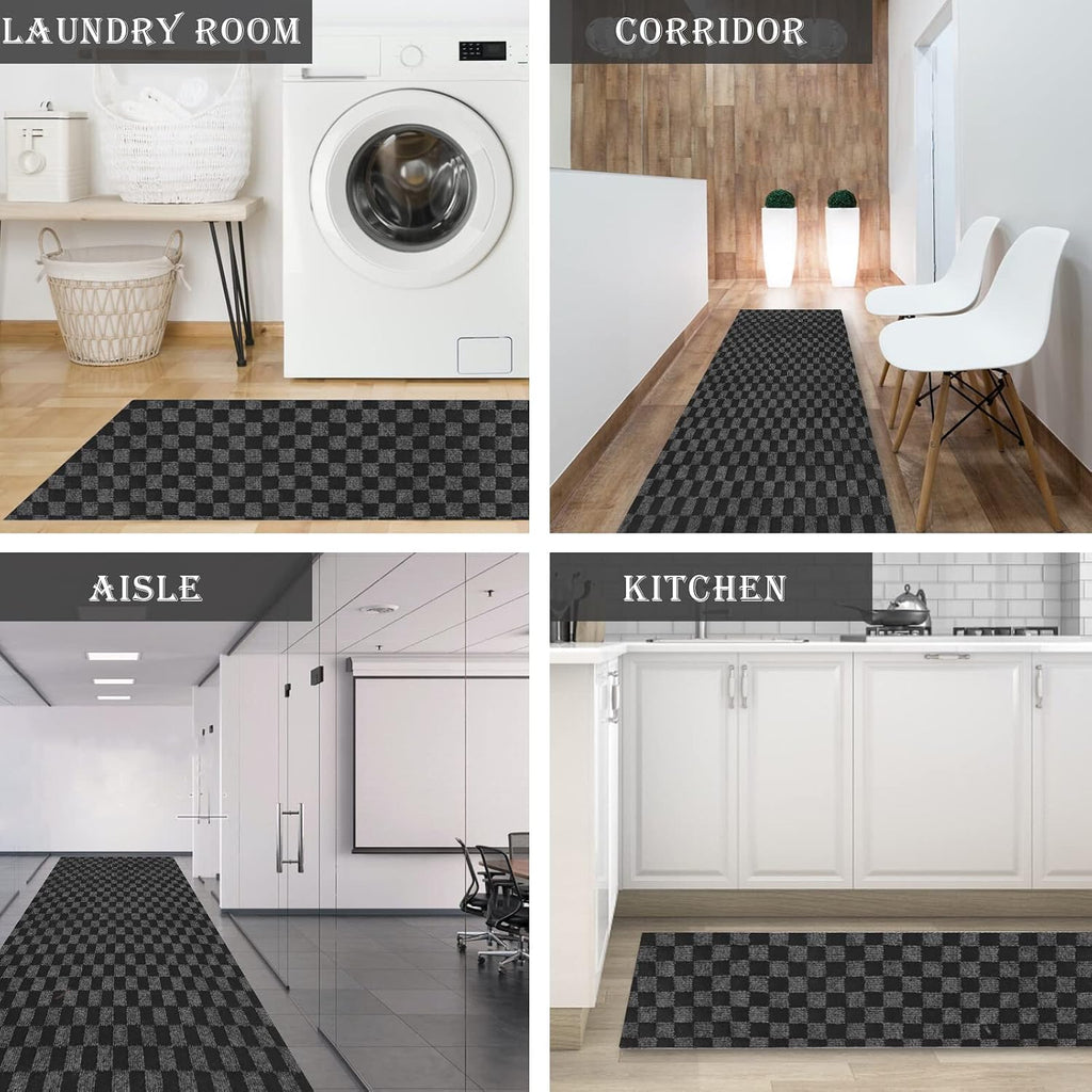 Runner Rug 2' x 15' Indoor/Outdoor Carpet Runners, Hallway Kitchen Entryway Bedroom Area Rugs with Natural Non-Slip