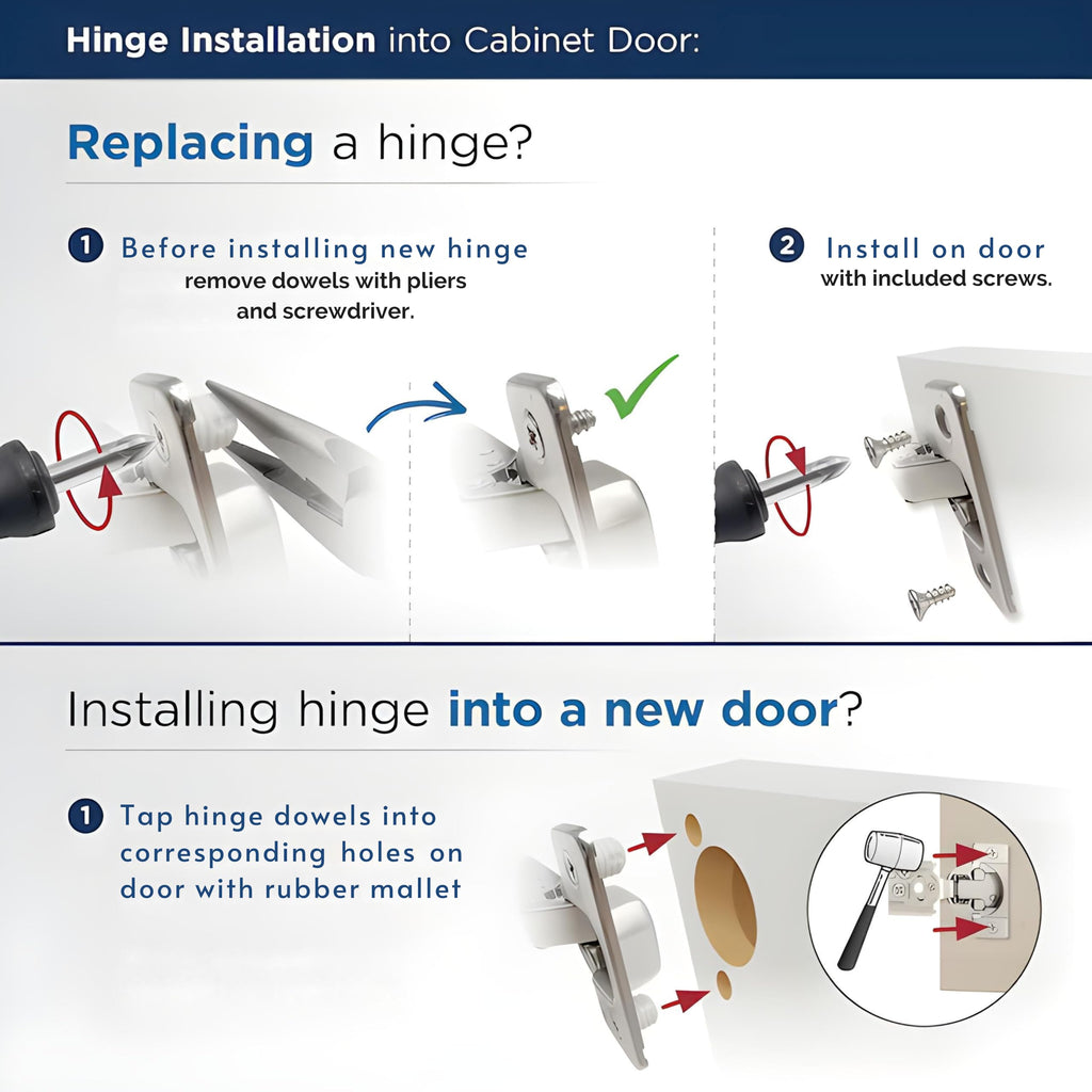 Hinges 4 Pack 1/2'' Overlay Soft Close Hinges Cabinets - Stainless Steel, Anti-Rust, Self Closing Concealed Hinges