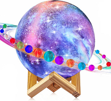 Moon Lamp, Kids Night Light, 16 Colors LED Galaxy Lamp with Timer, 5.98in
