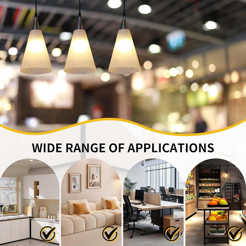 2 Pcs 13W 120v 60Hz GU24 CFL LED Light Bulbs 2 Prong Base T3 3500K