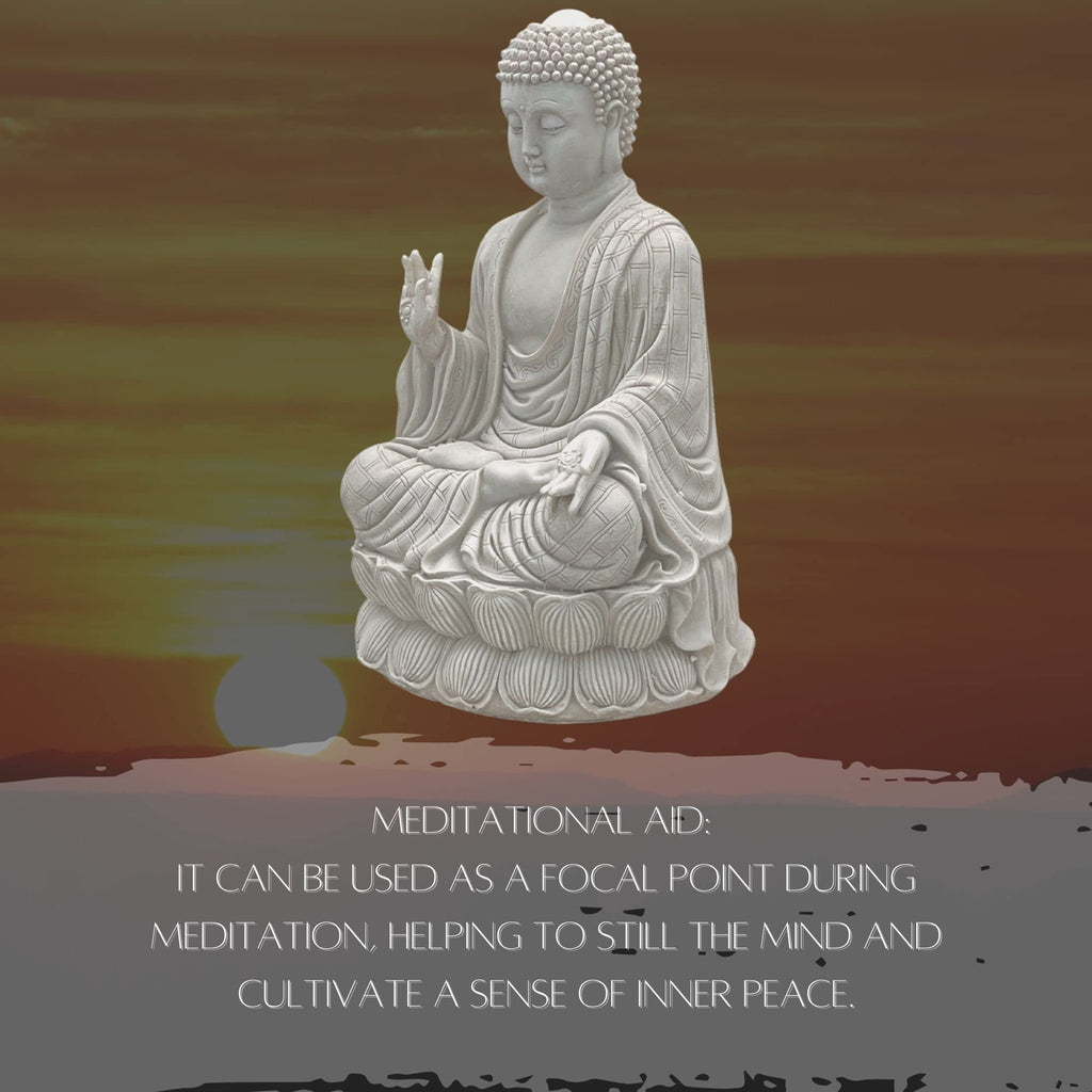 Buddha Statue, Blessing, Sitting, Meditating, Lotus Mudra, Yoga