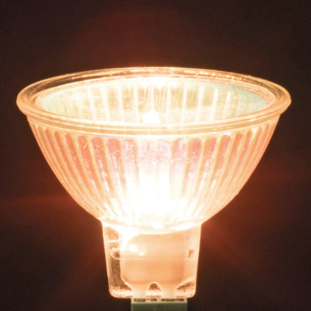 Halogen MR16 20W 12V Light Bulbs, GU5.3 Base, 2700K, 10 Pack