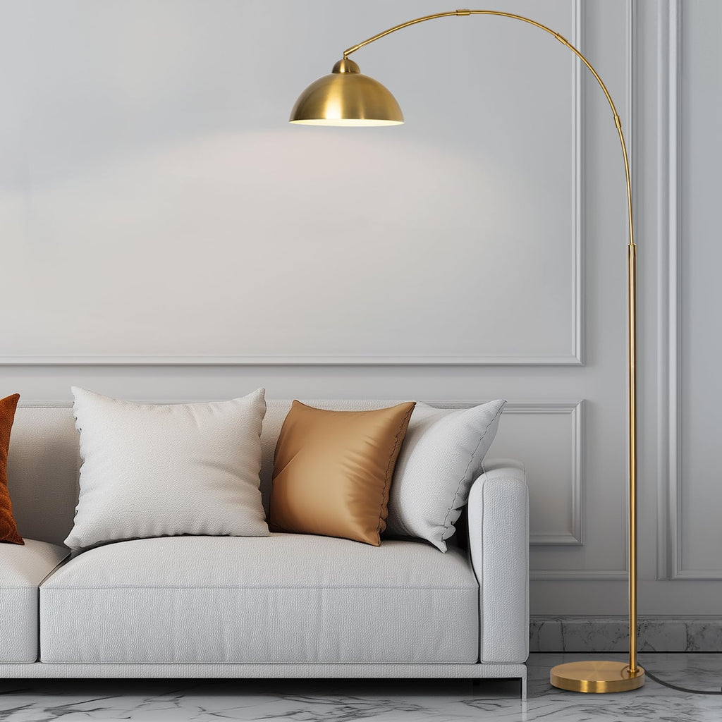 Floor Lamp with 3 Light Modes Adjustable- Modern Arc Standing Tall Lamp Dimmable Brightness, Perfect, and Office