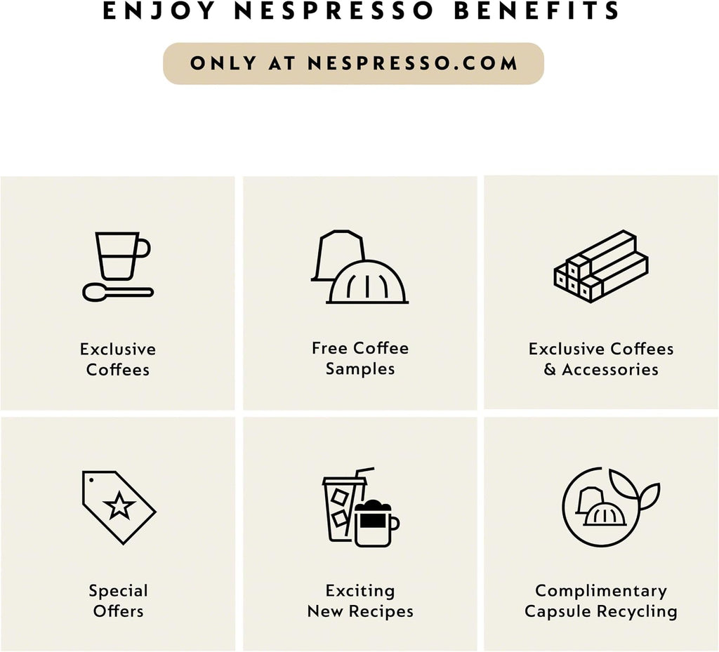 Vertuo Up Coffee Machine with Milk Frother, White | Coffee and espresso maker by with 3 second start and iced mode.
