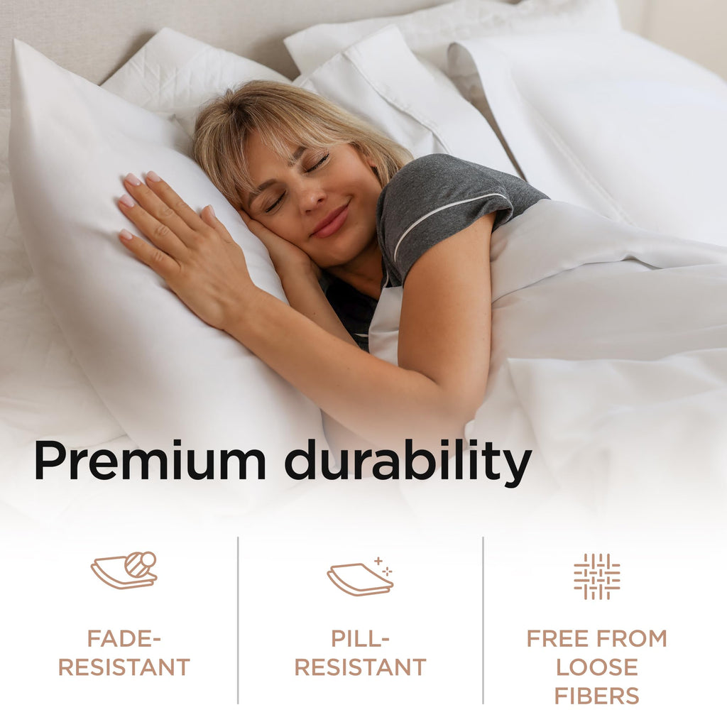656 Thread Count Supima Cotton Sheet Set, Sateen, White
